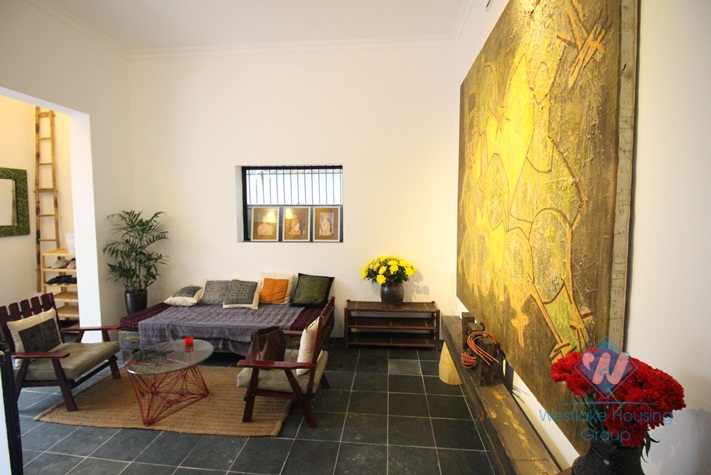Bright and modern house with lots of characters, available to rent in Tay Ho, Hanoi